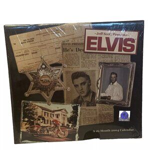 Elvis A 16 Month 2004 Calendar By Jeff Scott With Pictures of Elvis Memorabilia